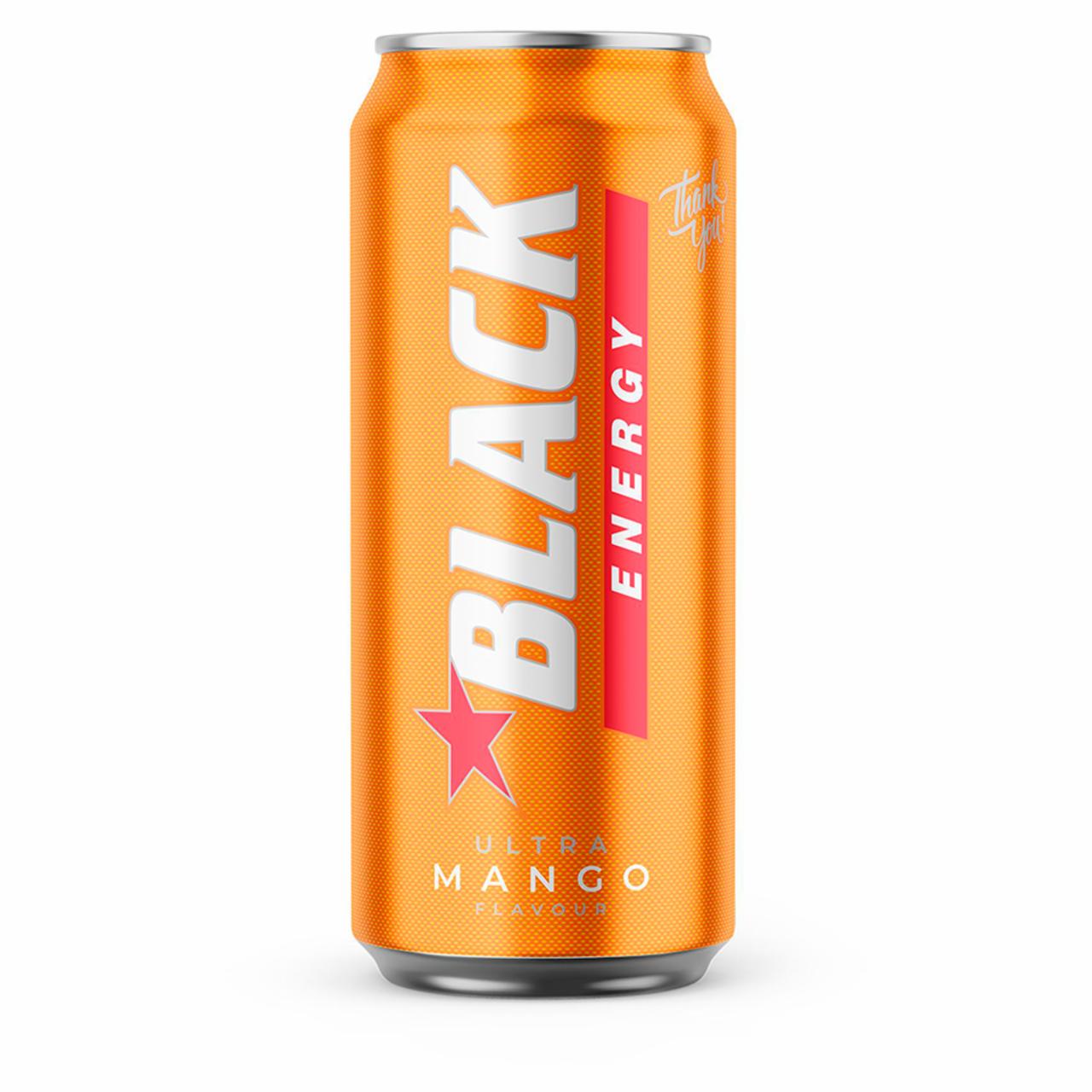 Zdjęcia - Black Energy Ultra Mango Gazowany napój energetyzujący 500 ml