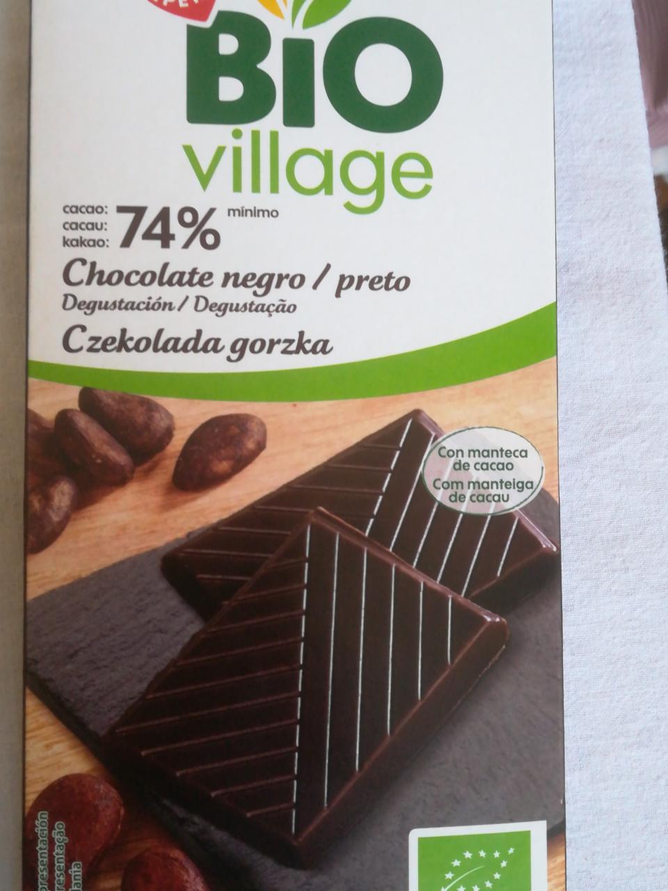 Zdjęcia - Czekolada gorzka 74% bio village