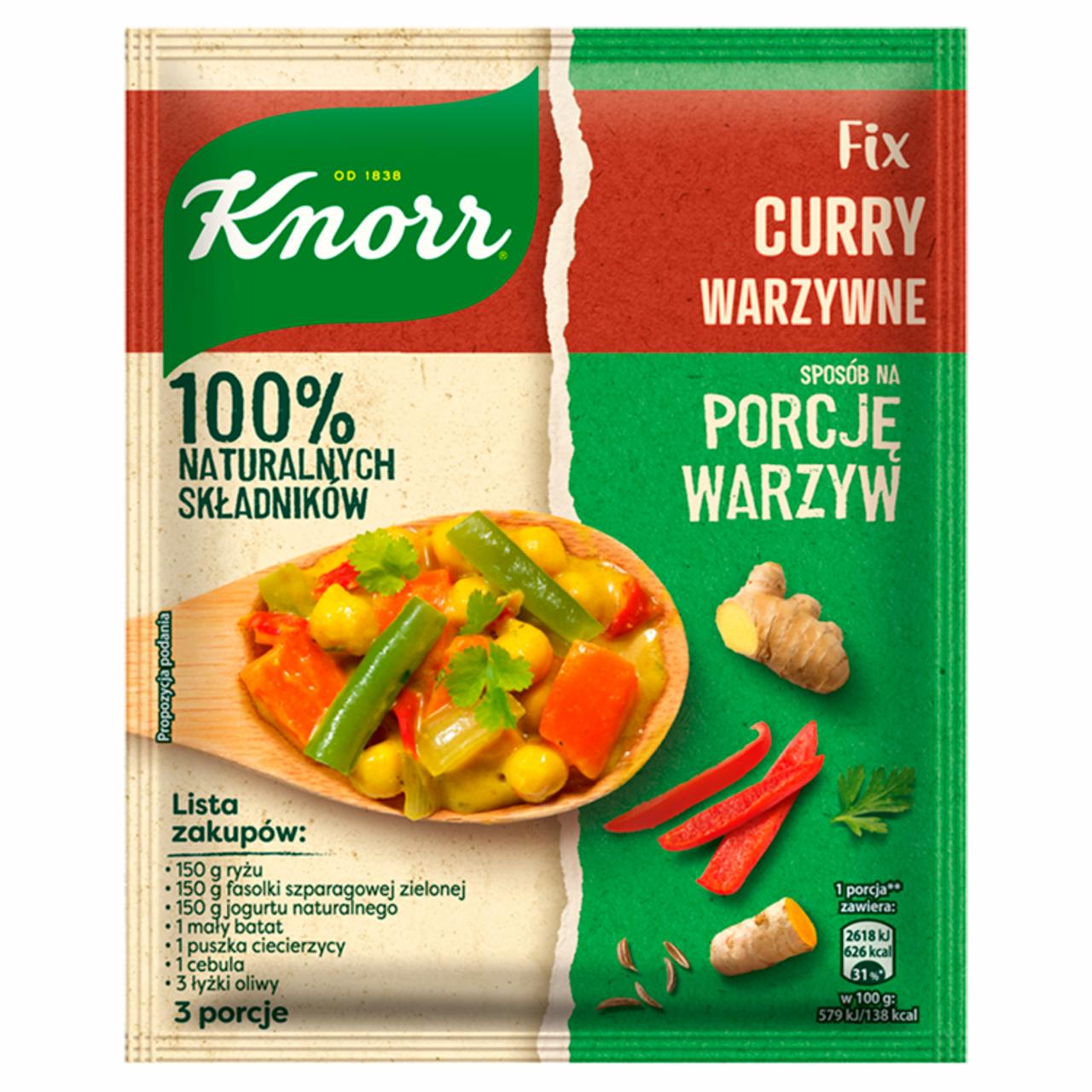 Zdjęcia - Knorr Fix Curry warzywne 47 g