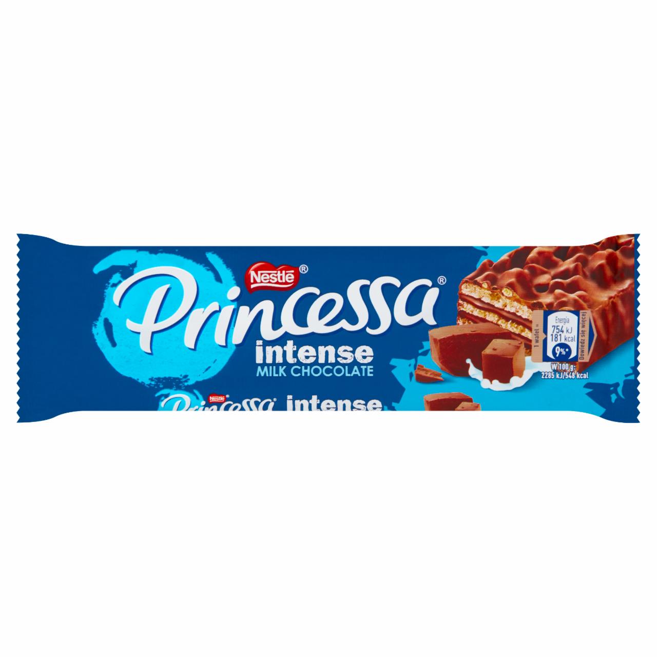 Zdjęcia - Princessa Intense Milk Chocolate Wafel z kremem kakaowym oblany czekoladą mleczną 33 g