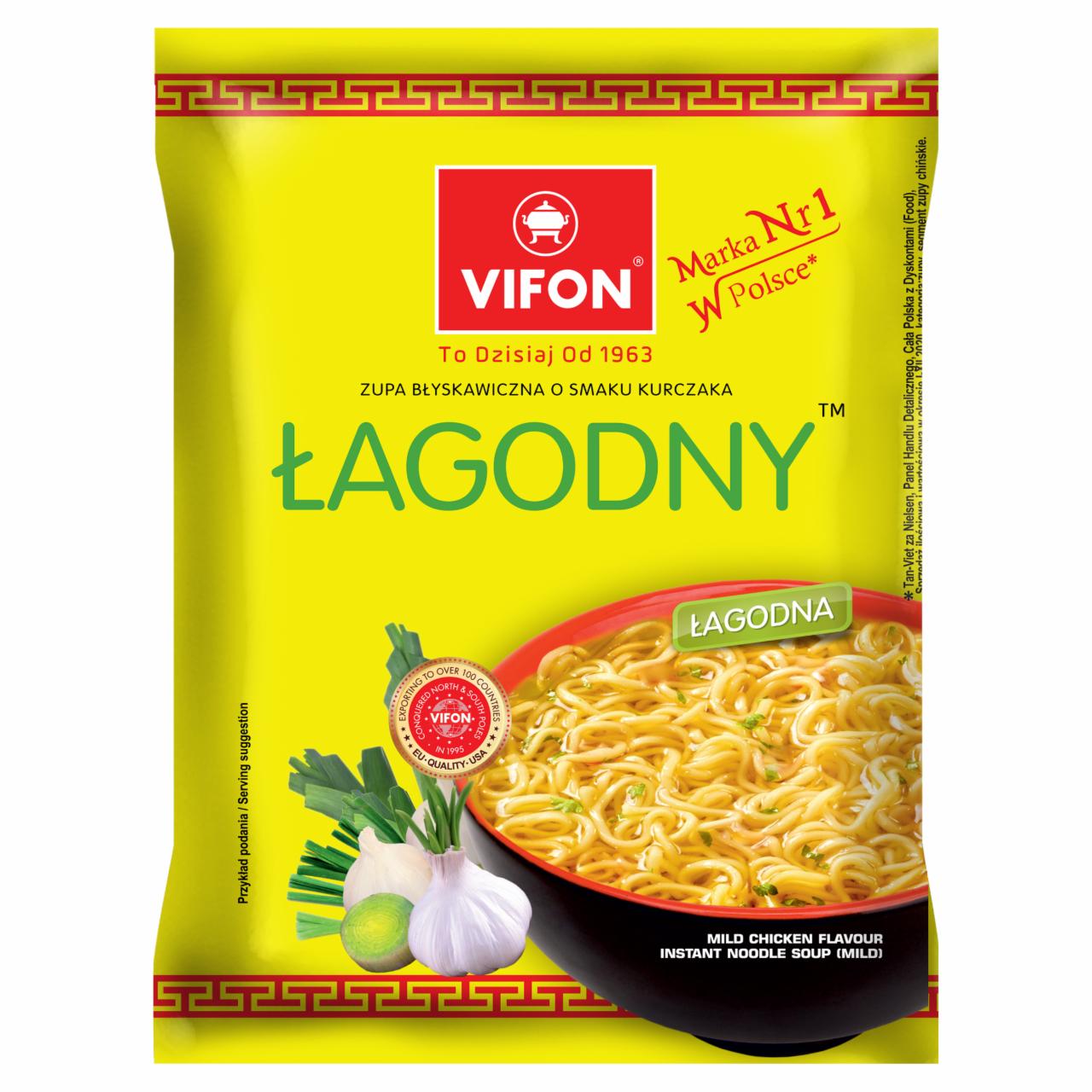 Zdjęcia - Vifon Zupa błyskawiczna o smaku kurczaka łagodny 70 g