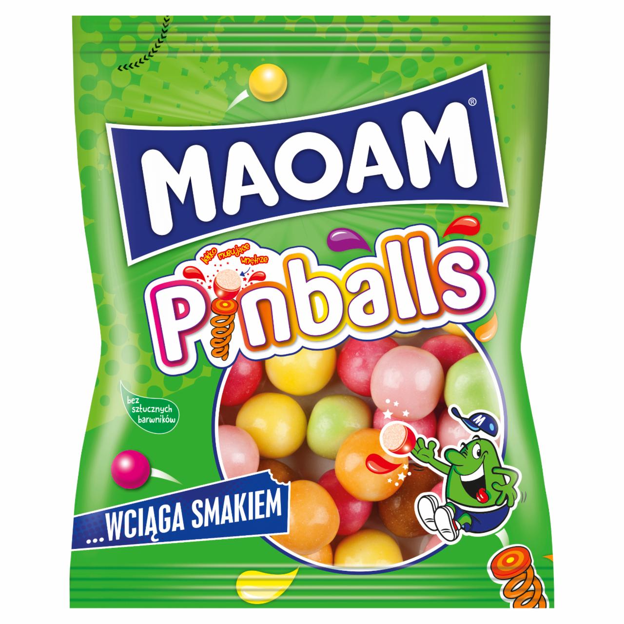 Zdjęcia - Maoam Pinballs Guma rozpuszczalna draże 140 g