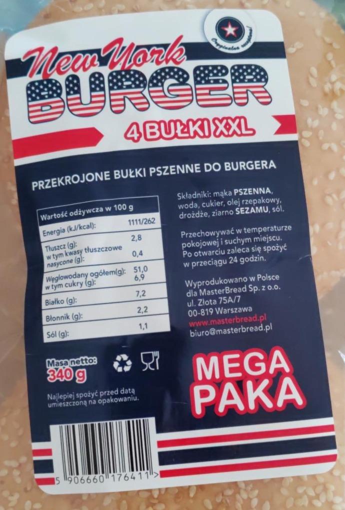 Zdjęcia - Bułki pszenne do burgera New York Burger