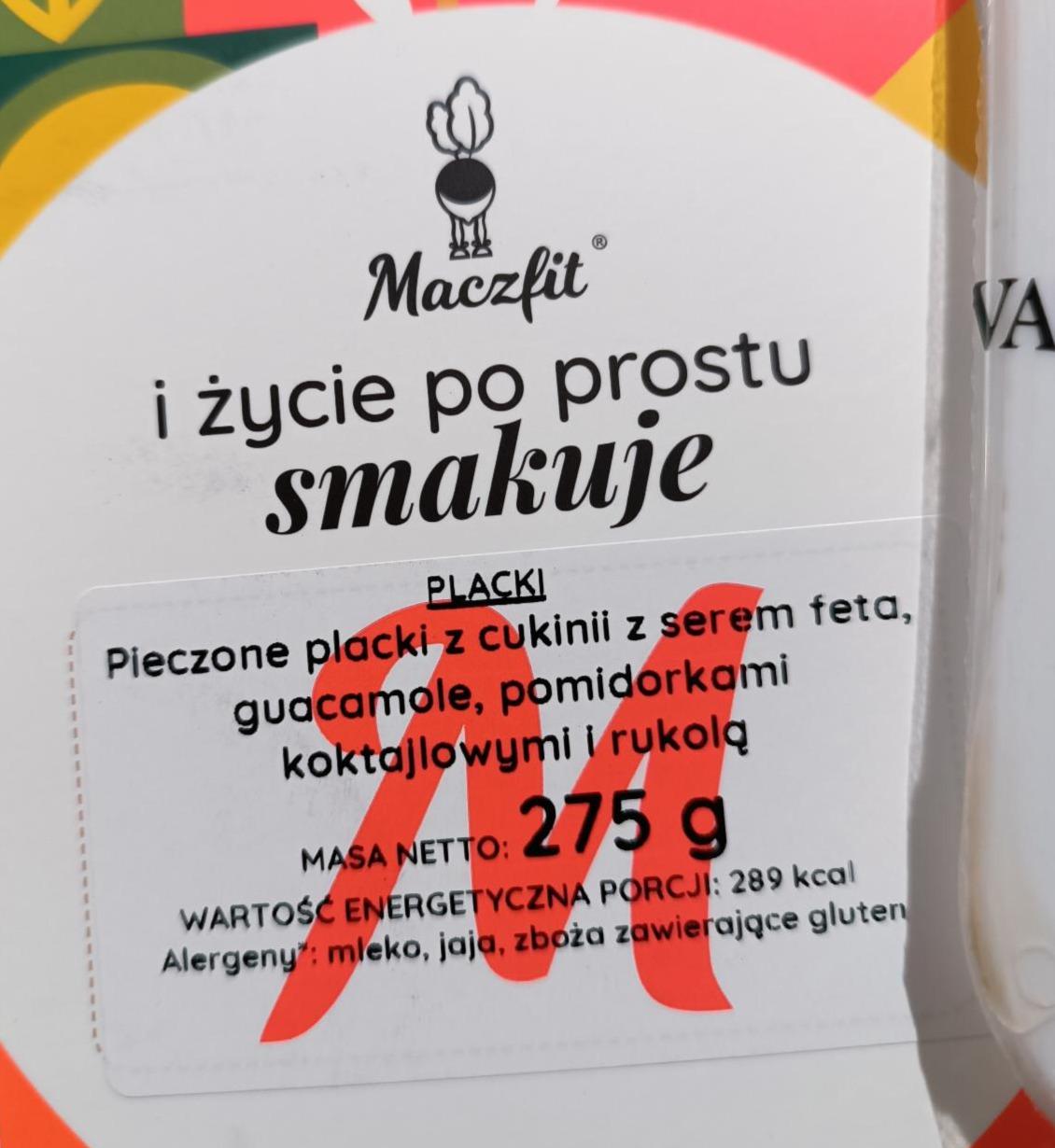 Zdjęcia - Placki z cukinii z fetą i guacamole Maczfit