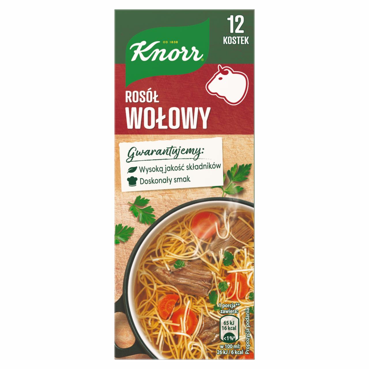 Zdjęcia - Knorr Rosół wołowy 120 g (12 x 10 g)