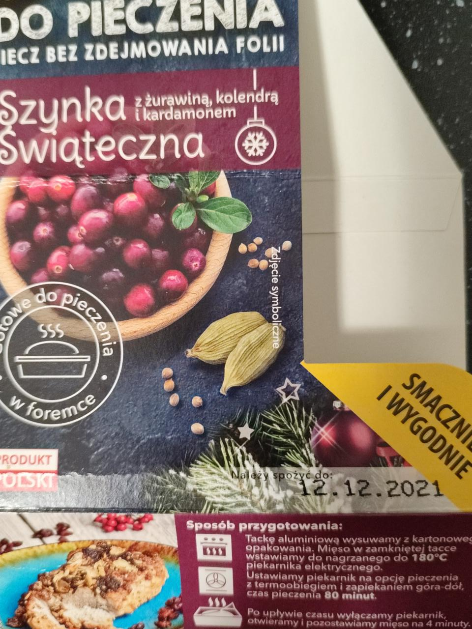 Zdjęcia - Szynka świąteczna z żurawiną, kolendrą i kardamonem Kaufland