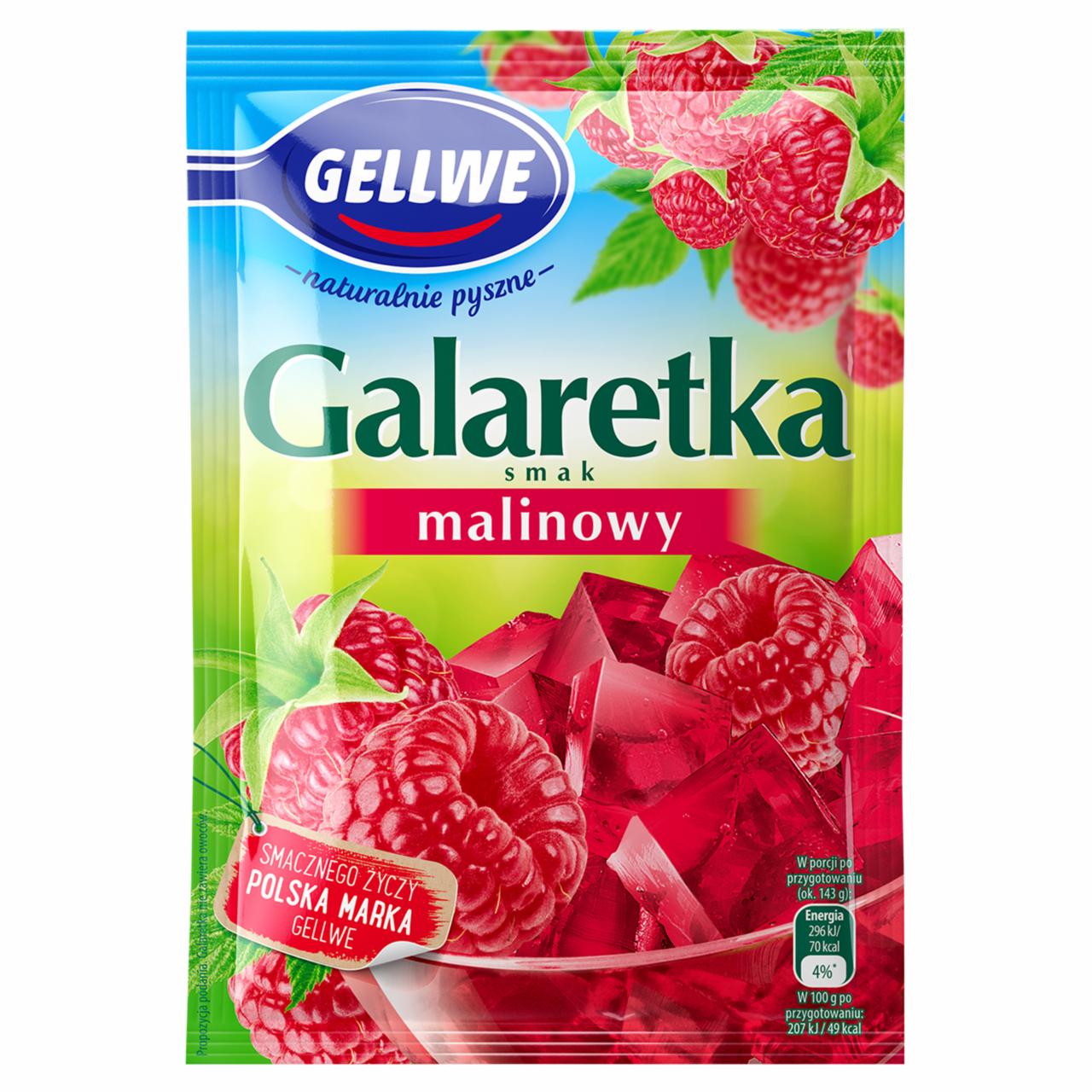 Zdjęcia - Galaretka smak malinowy Gellwe