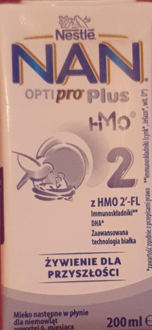 Zdjęcia - NAN OPTIPRO Plus 2 Mleko następne w płynie dla niemowląt powyżej 6. miesiąca 200 ml