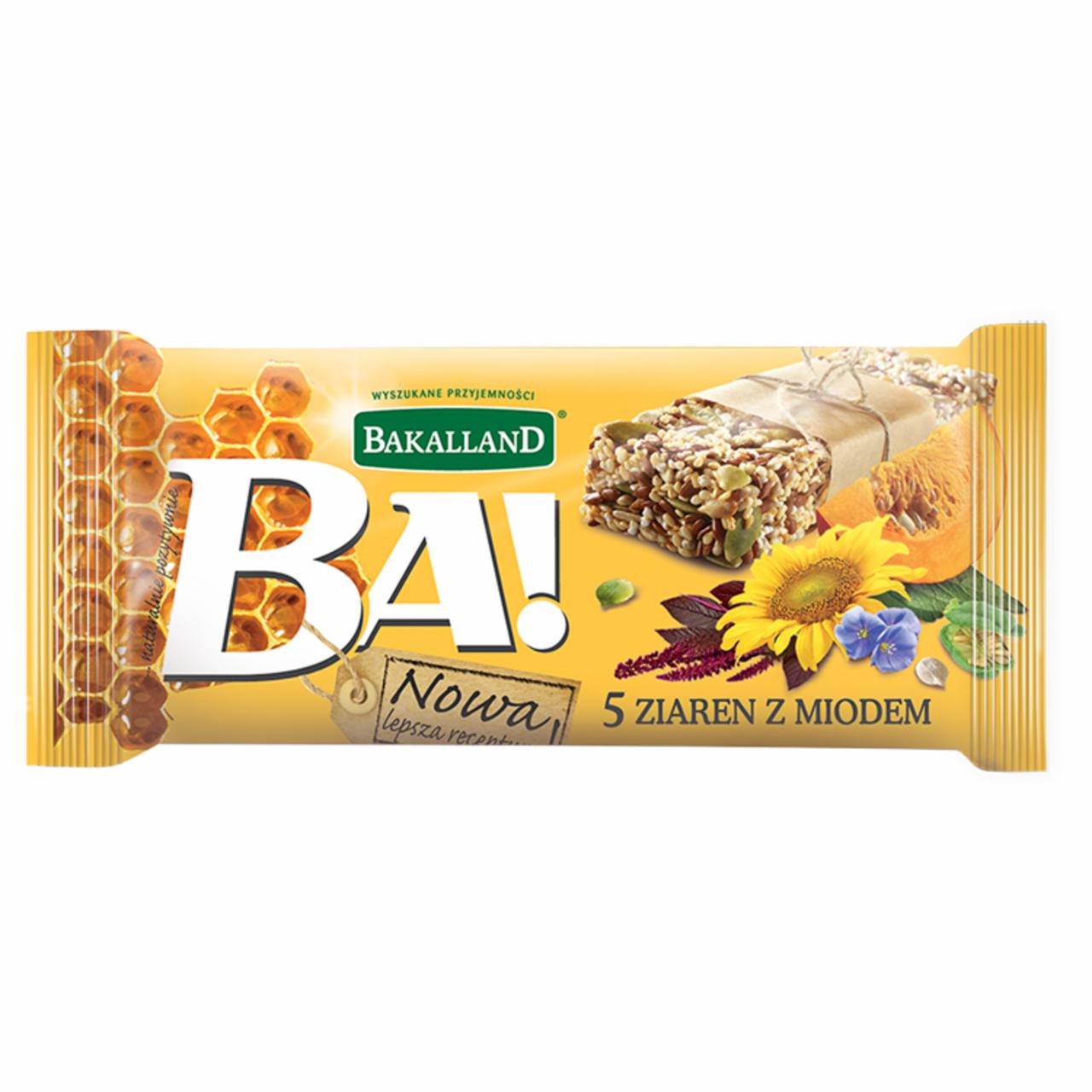 Zdjęcia - Bakalland Ba! 5 ziaren z miodem Baton 40 g