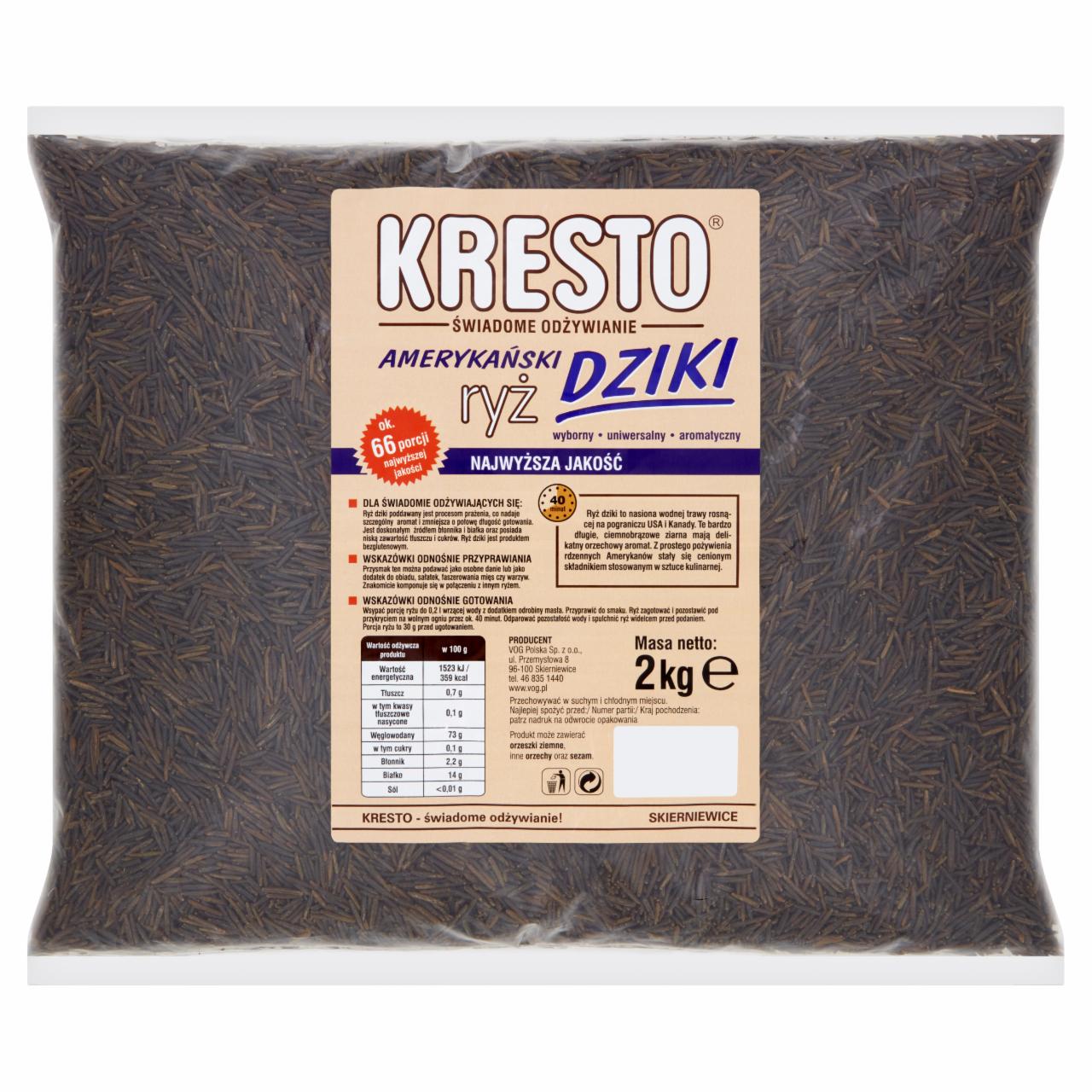 Zdjęcia - KRESTO Ryż amerykański dziki 2 kg