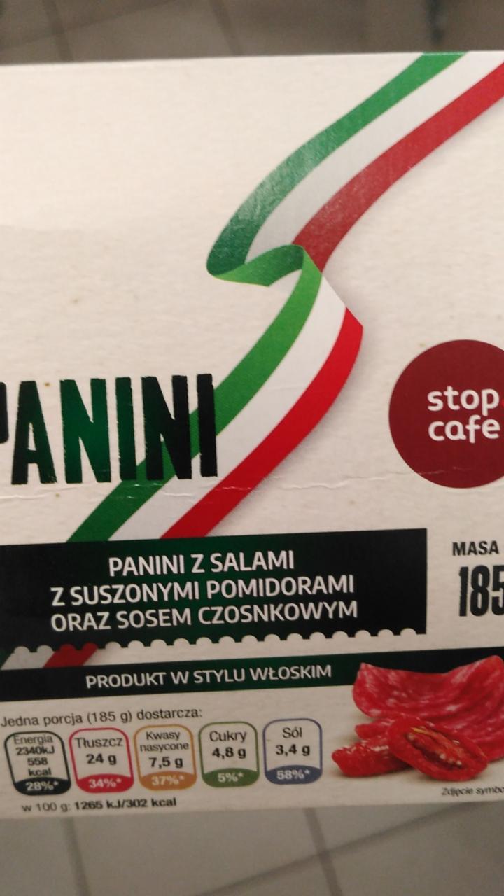 Zdjęcia - Panini z salami stop cafe