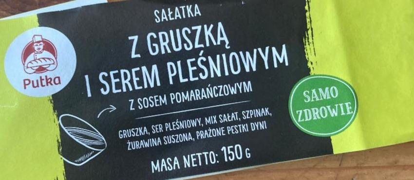 Zdjęcia - Sałatka z gruszką i serem pleśniowym Putka