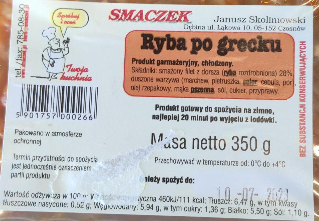 Zdjęcia - Ryba po grecku Smaczek