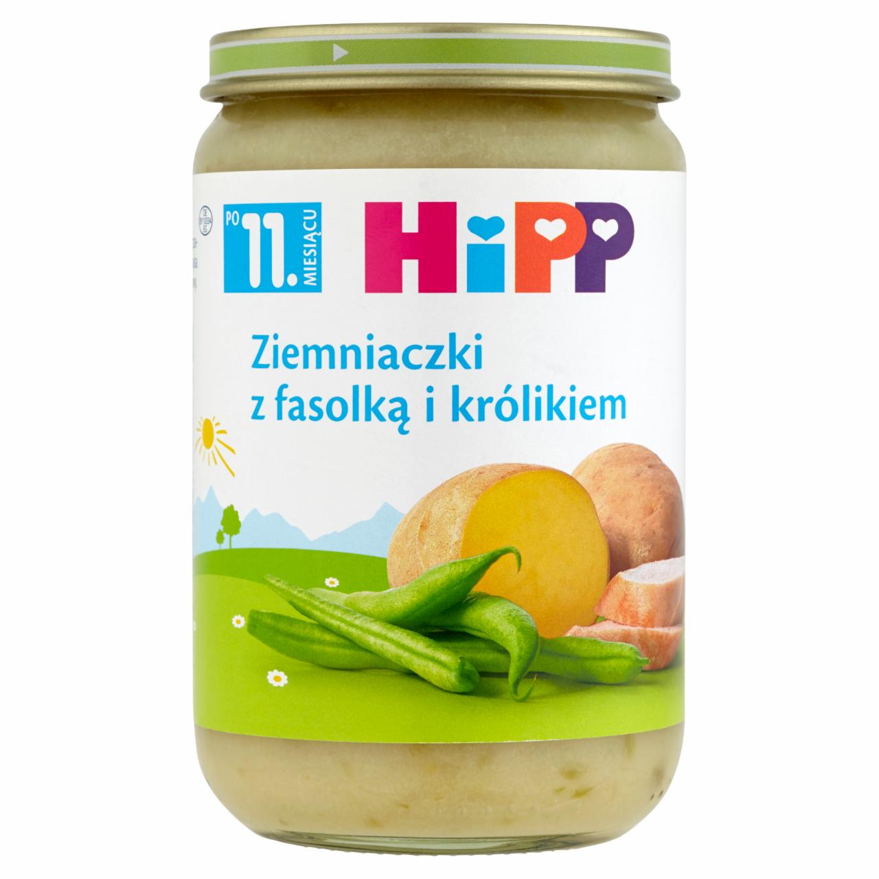 Zdjęcia - HiPP Ziemniaczki z fasolką i królikiem po 11. miesiącu 220 g