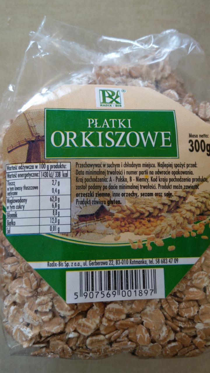 Zdjęcia - Płatki orkiszowe Radix bis