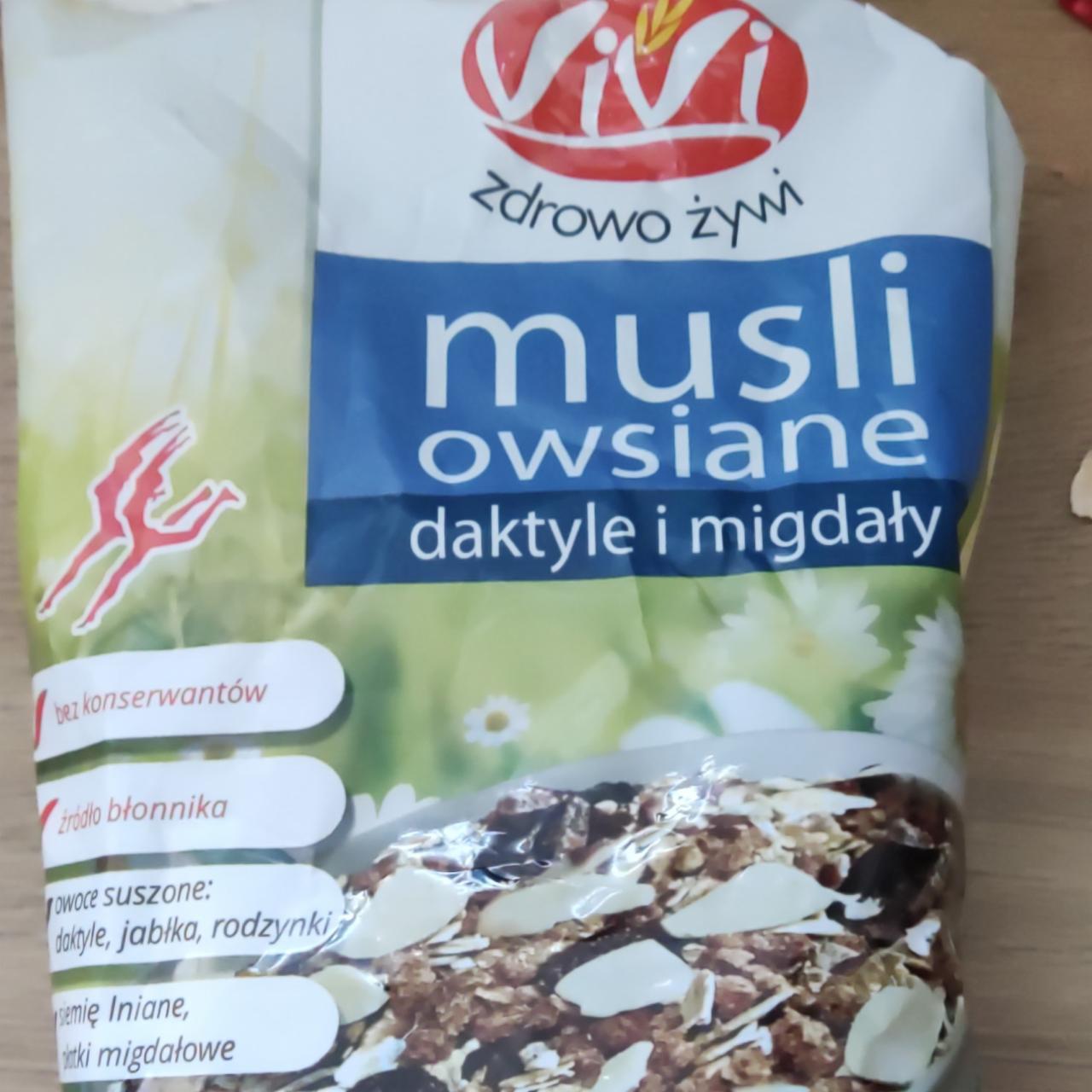 Zdjęcia - Musli owsiane daktyle i migdały VIVI