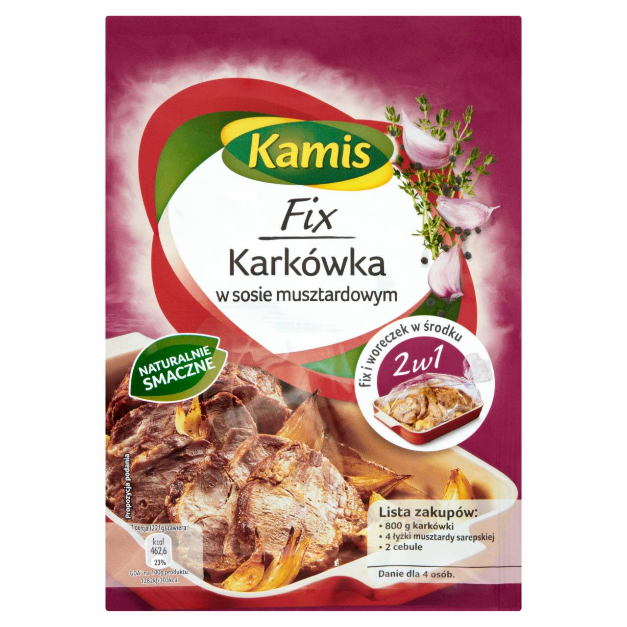 Zdjęcia - Kamis Fix Karkówka w sosie musztardowym 28 g