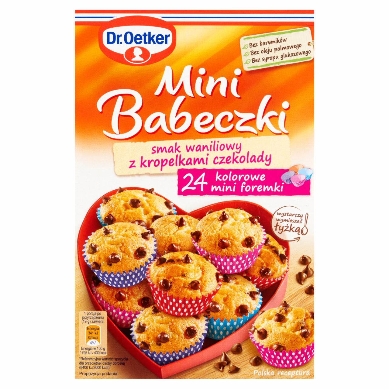 Zdjęcia - Dr. Oetker Mini Babeczki smak waniliowy z kropelkami czekolady 250 g