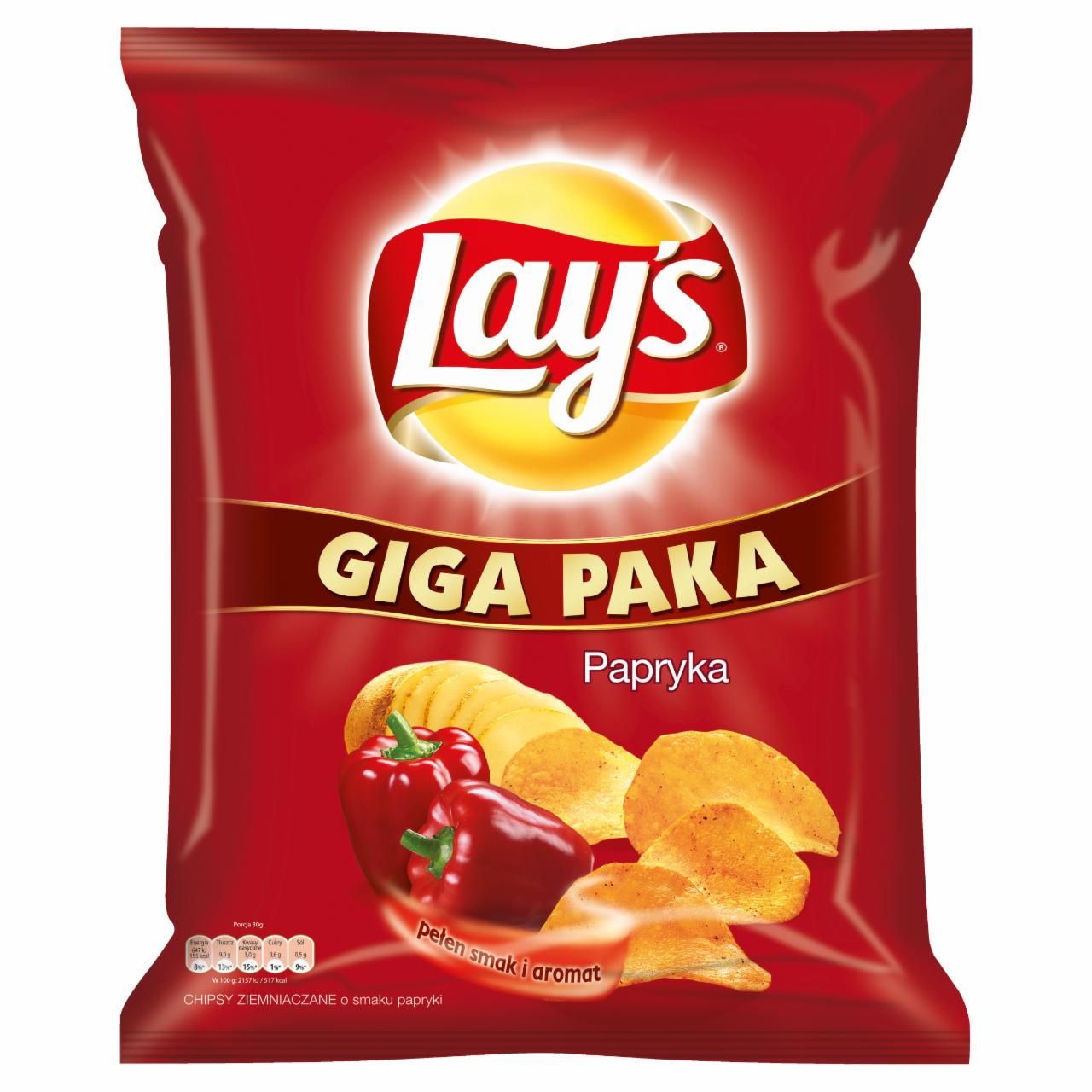 Zdjęcia - Lay's Papryka Chipsy ziemniaczane 285 g