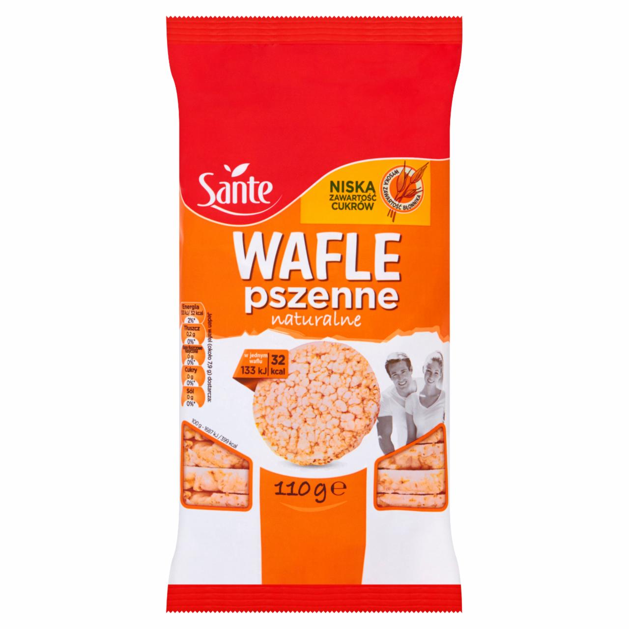 Zdjęcia - Sante Wafle pszenne naturalne 110 g