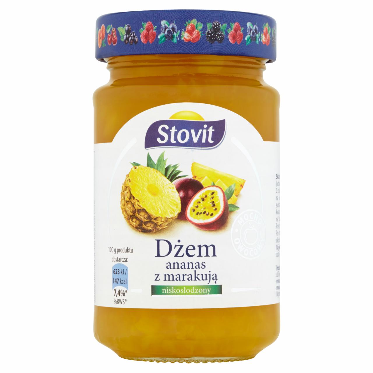 Zdjęcia - Stovit Dżem ananas z marakują niskosłodzony 260 g