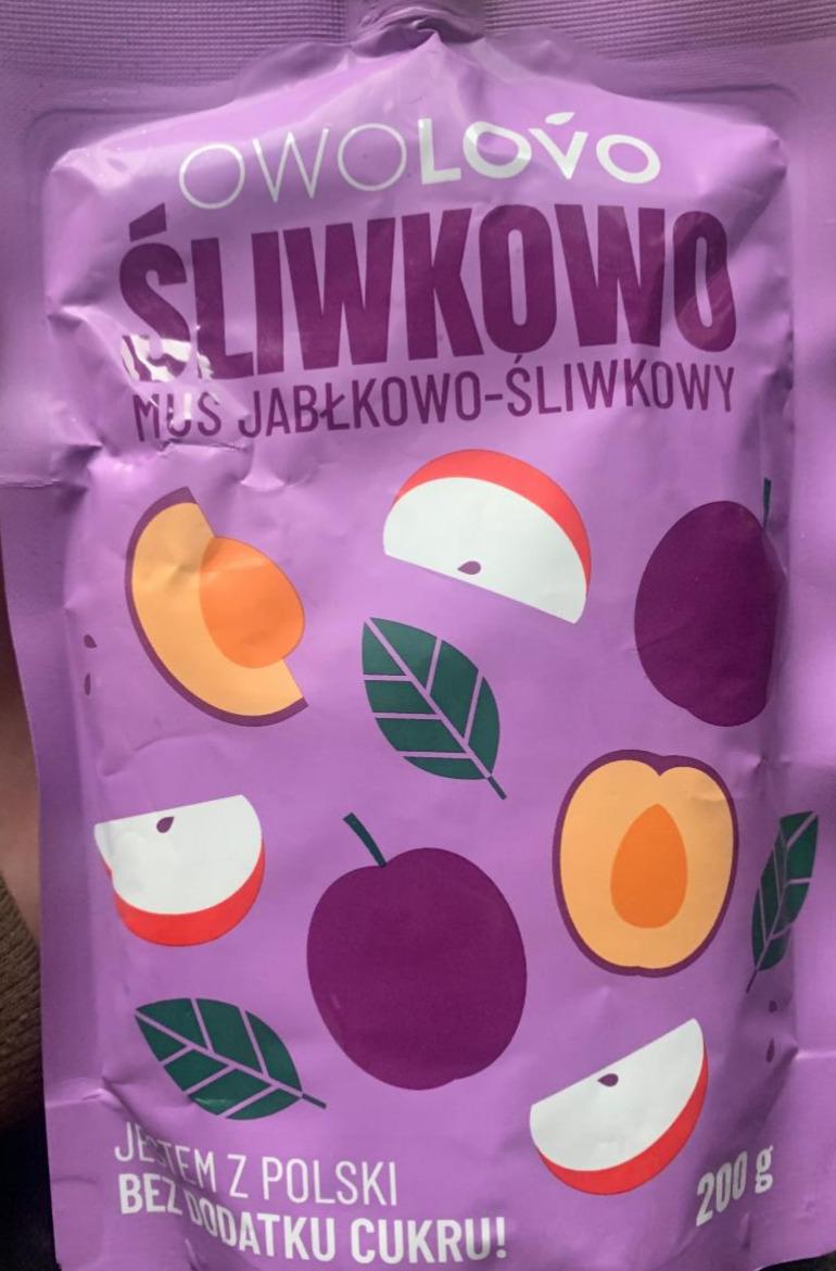 Zdjęcia - Owolovo Śliwkowo Mus jabłkowo-śliwkowy 200 g