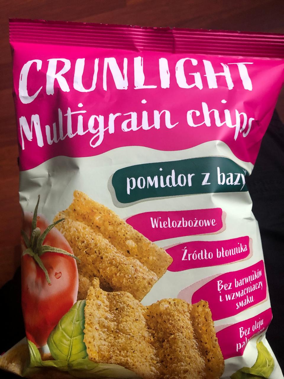 Zdjęcia - Chipsy wielozbożowe pomidor z bazylią 70 g Crunlight