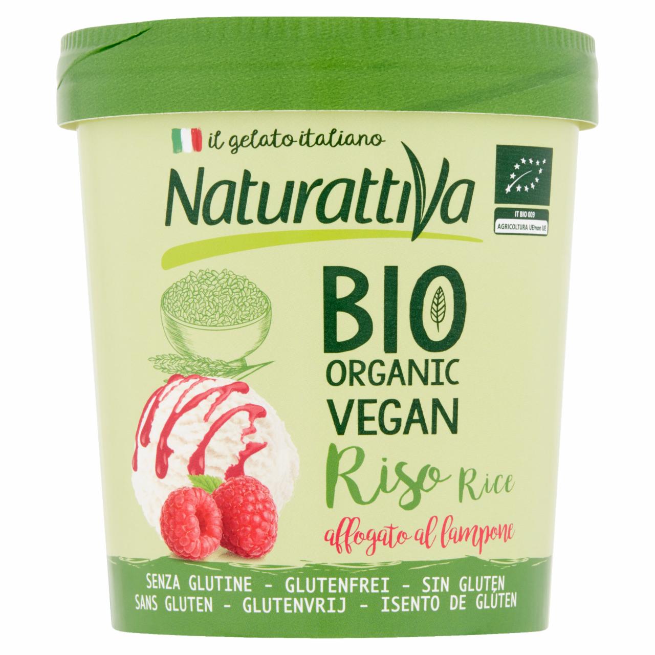 Zdjęcia - Naturattiva Lody roślinne na bazie ryżu z sokiem malinowym 750 ml