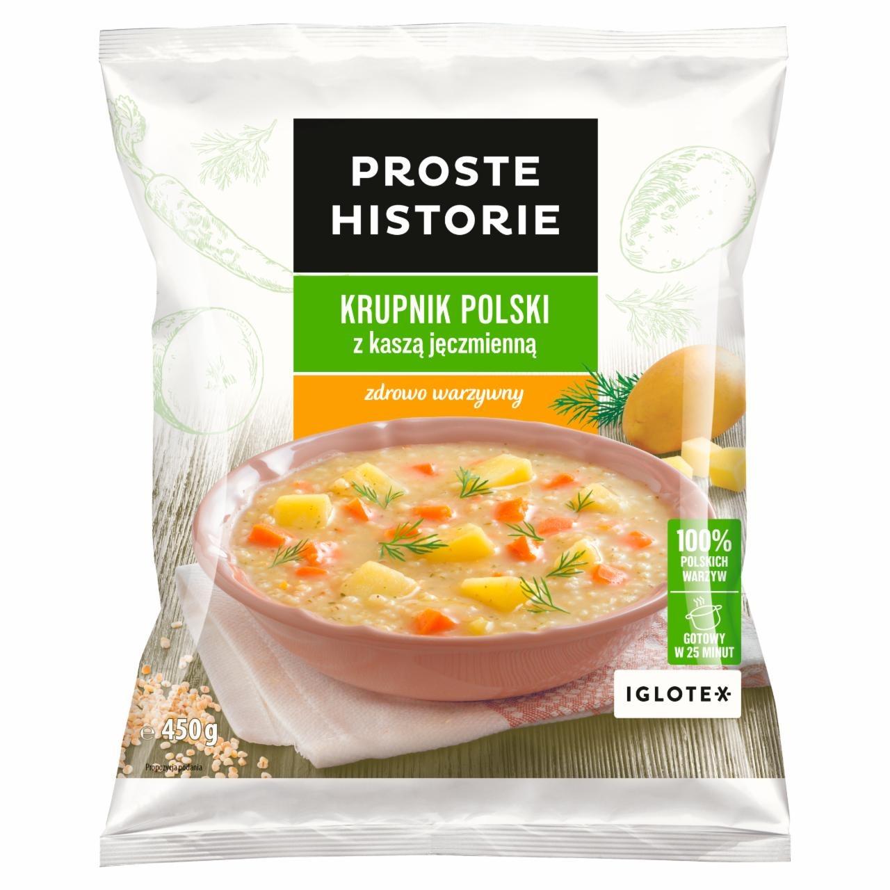 Zdjęcia - Proste Historie Krupnik polski z kaszą jęczmienną 450 g