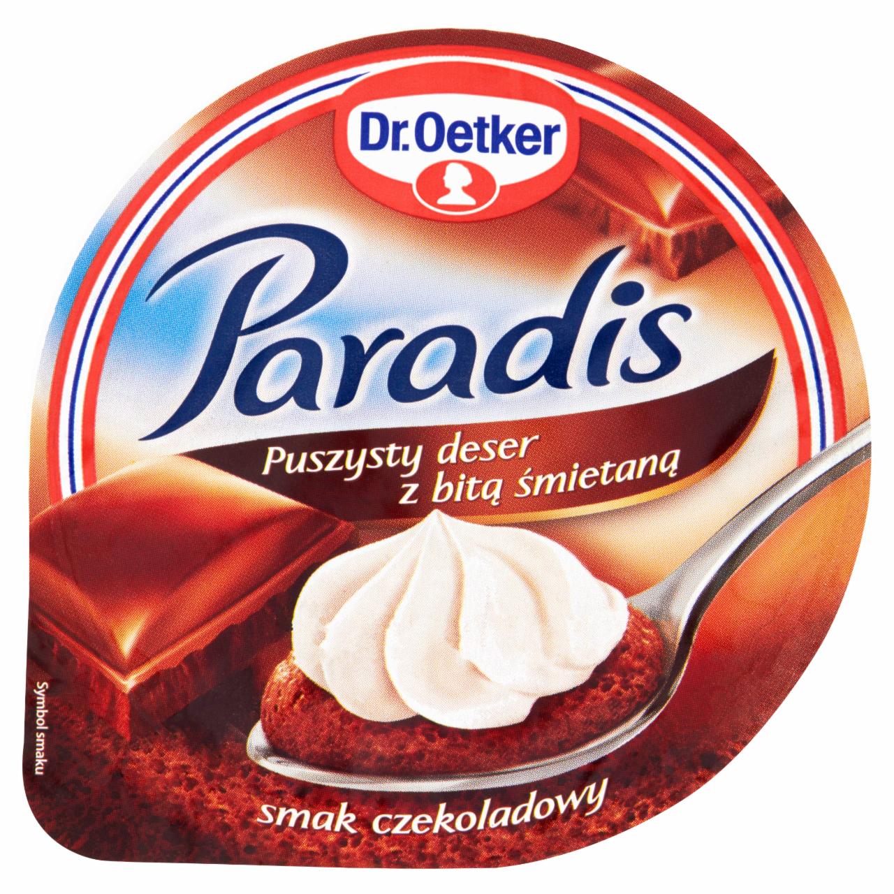 Zdjęcia - Dr. Oetker Paradis Puszysty deser z bitą śmietaną smak czekoladowy 110 g