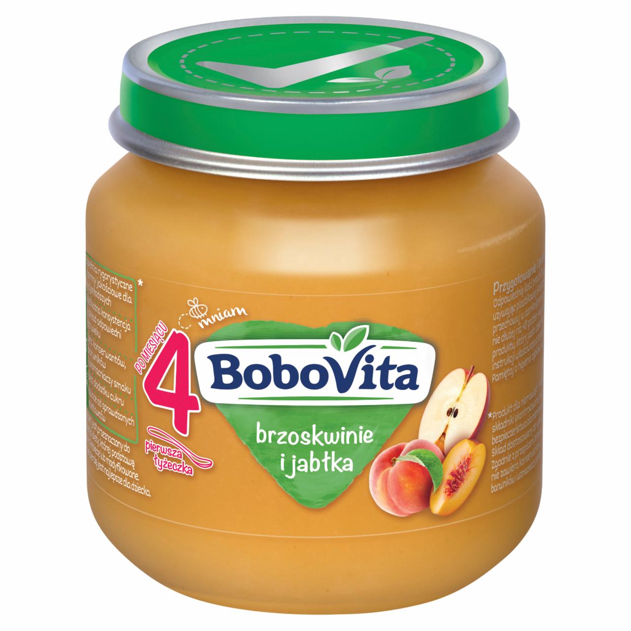 Zdjęcia - BoboVita Brzoskwinie i jabłka po 4 miesiącu 125 g