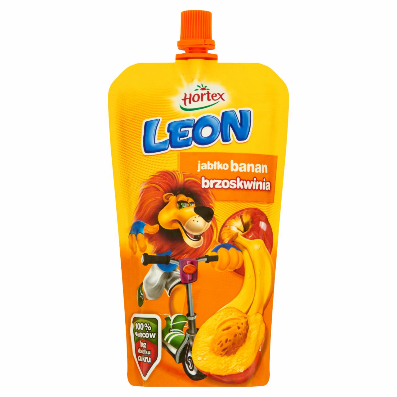 Zdjęcia - Hortex Leon Jabłko banan brzoskwinia Koktajl owocowy 200 ml