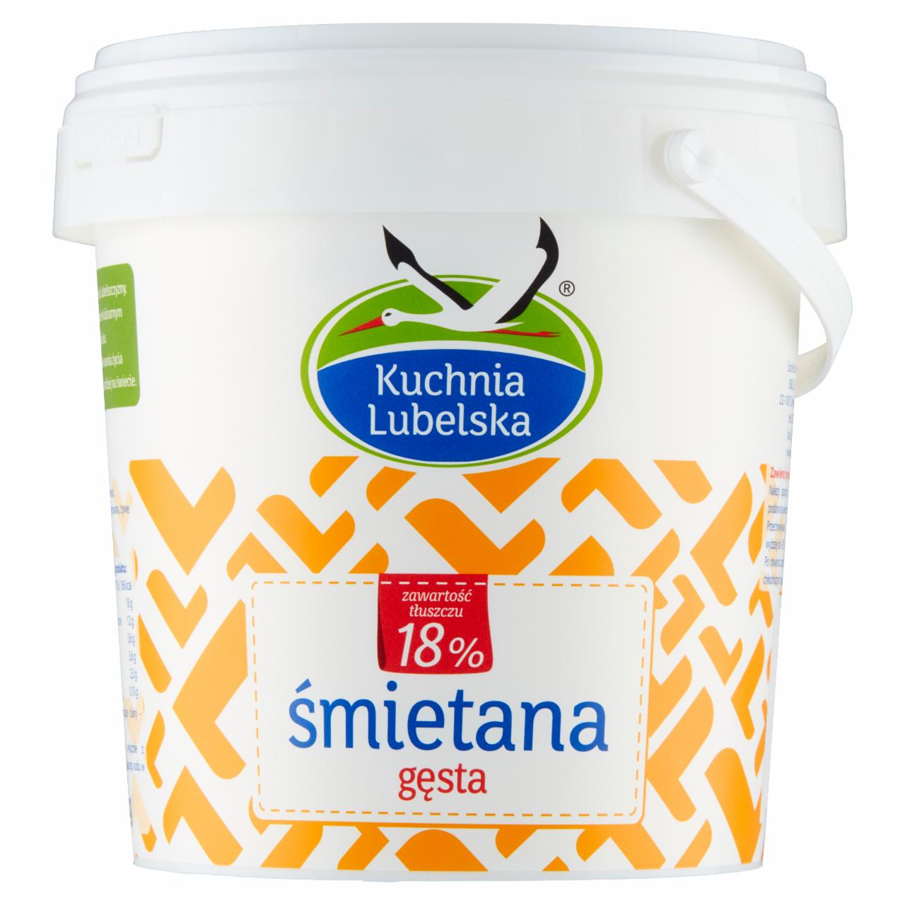 Zdjęcia - Kuchnia Lubelska Śmietana gęsta 18% 1 kg