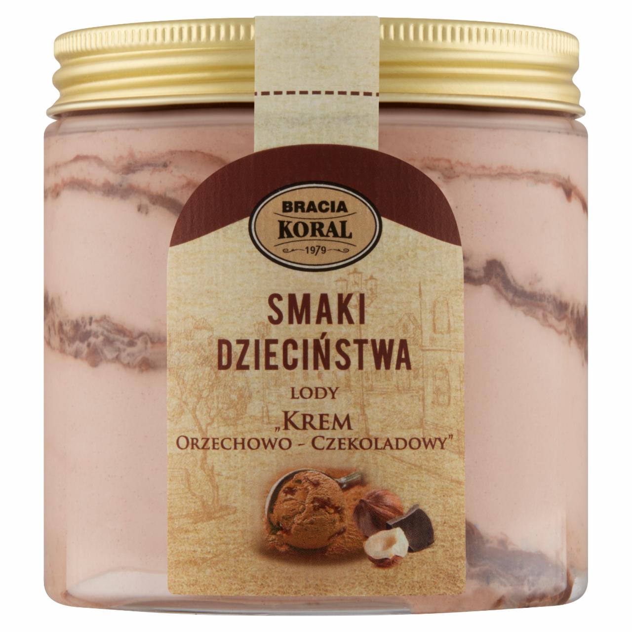 Zdjęcia - Bracia Koral Smaki dzieciństwa Lody krem orzechowo-czekoladowy 450 ml