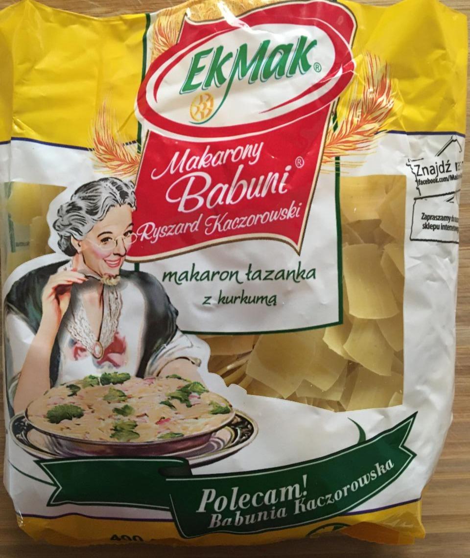 Zdjęcia - Makarony Babuni Makaron łazanka z kurkumą EkMak