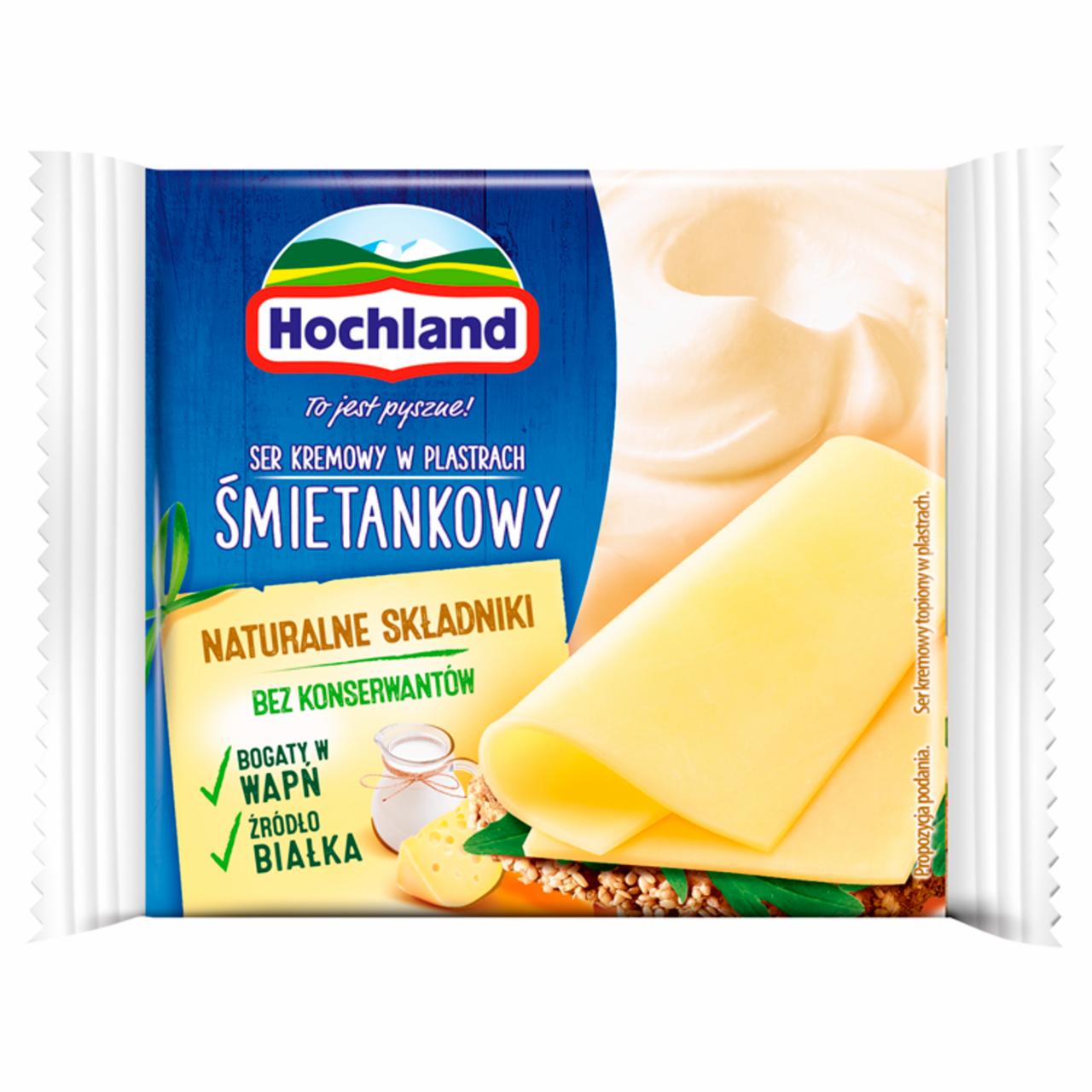 Zdjęcia - Hochland Ser kremowy śmietankowy w plastrach 130 g