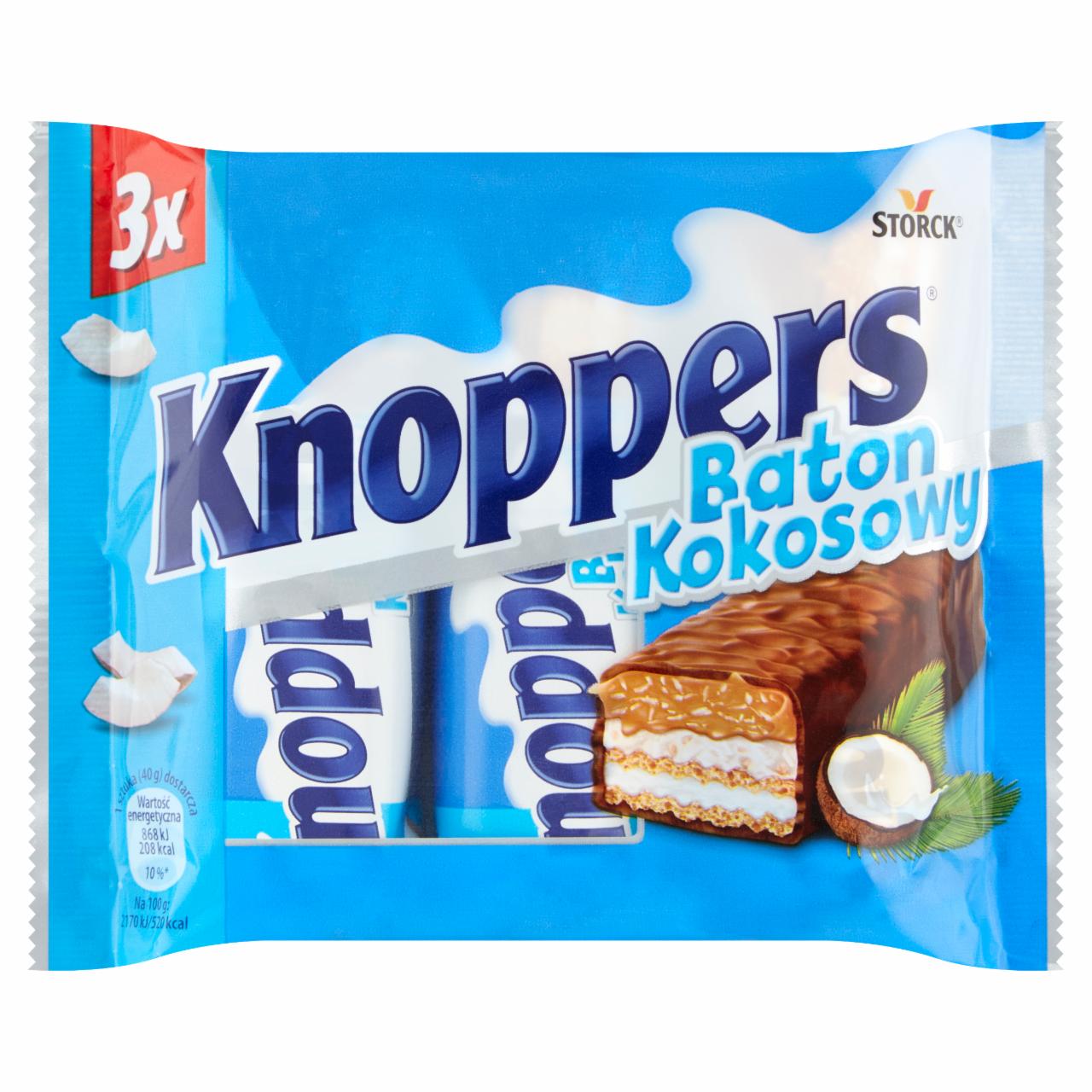 Zdjęcia - Knoppers Baton kokosowy 120 g (3 x 40 g)