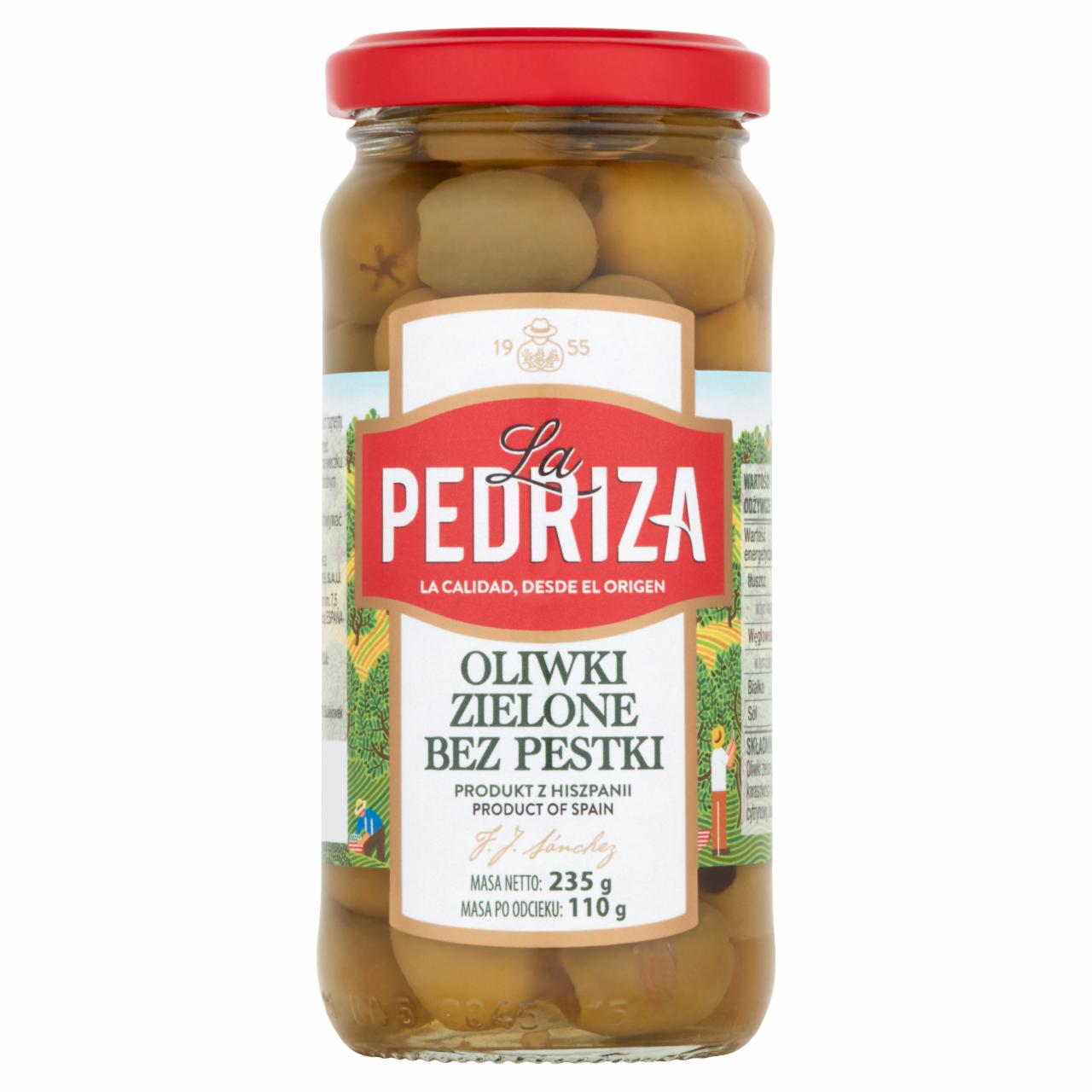 Zdjęcia - La Pedriza Oliwki zielone bez pestki 235 g