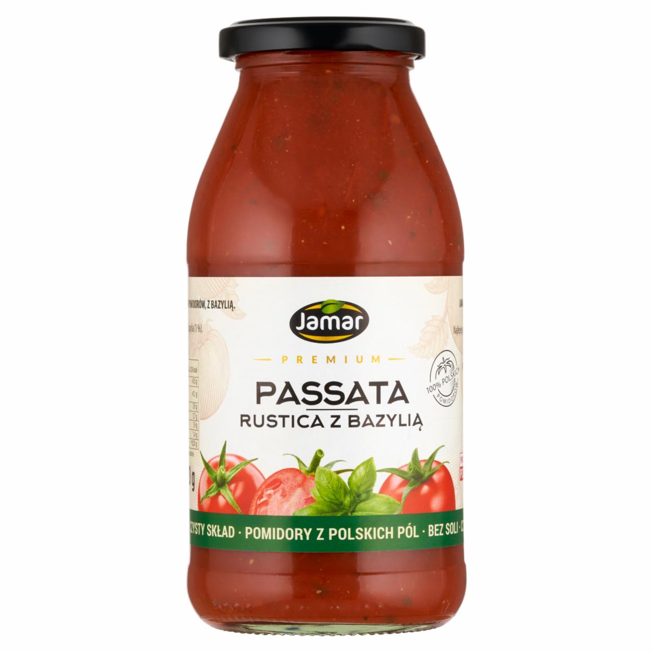 Zdjęcia - Jamar Premium Passata rustica z bazylią 490 g