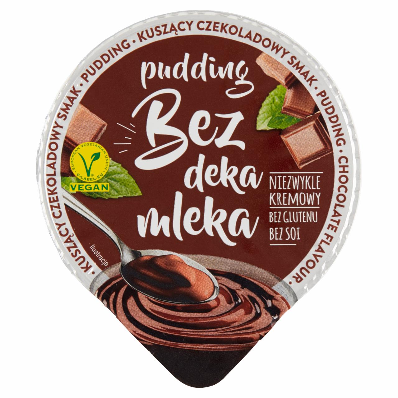 Zdjęcia - Bez deka mleka Pudding o smaku czekoladowym180 g