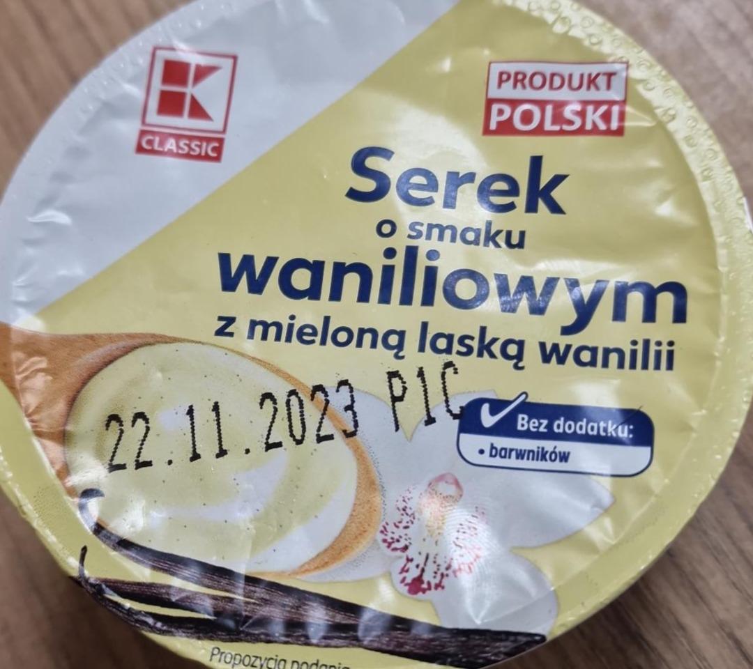 Zdjęcia - Serek o smaku waniliowym z mieloną laską wanilii Kaufland Classic