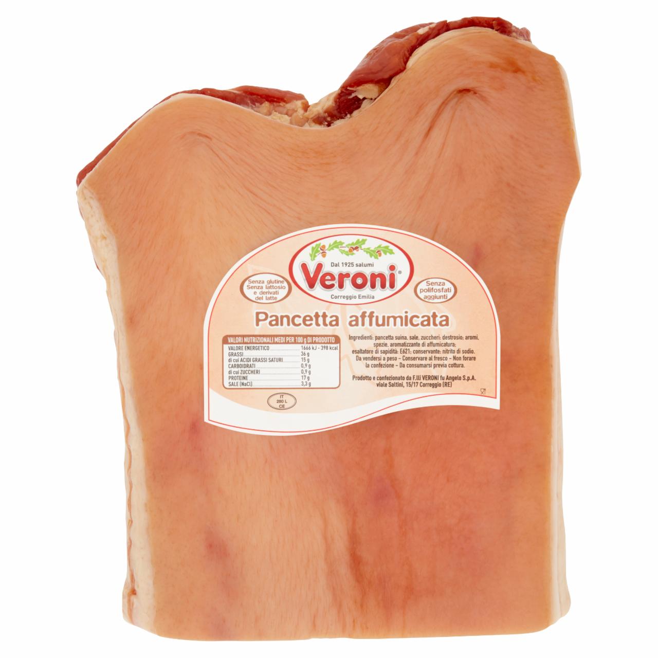 Zdjęcia - Veroni Pancetta Affumicata Produkt z boczku wieprzowego