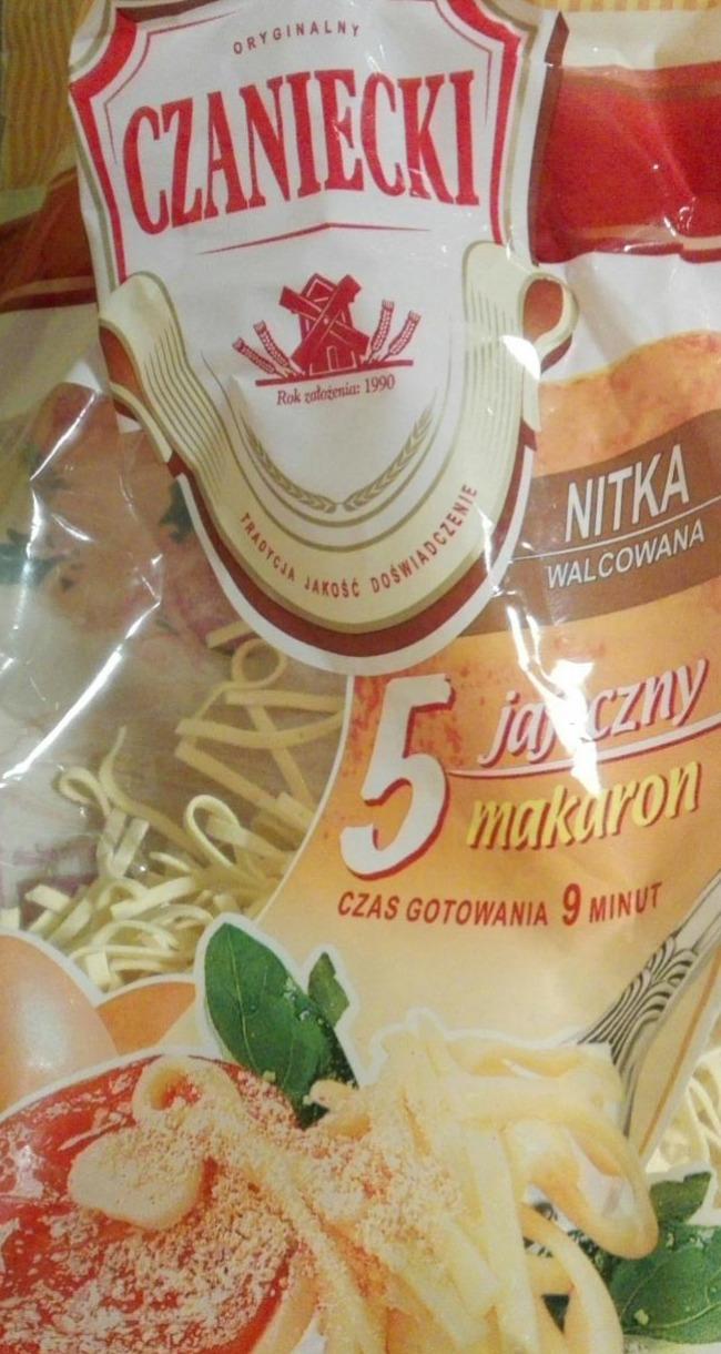 Zdjęcia - Makaron 5 jajeczny nitka walcowana 500 g Czaniecki