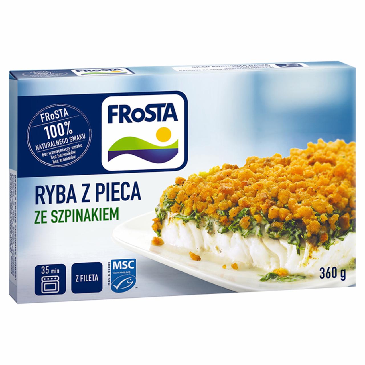 Zdjęcia - FRoSTA Ryba z pieca ze szpinakiem 360 g