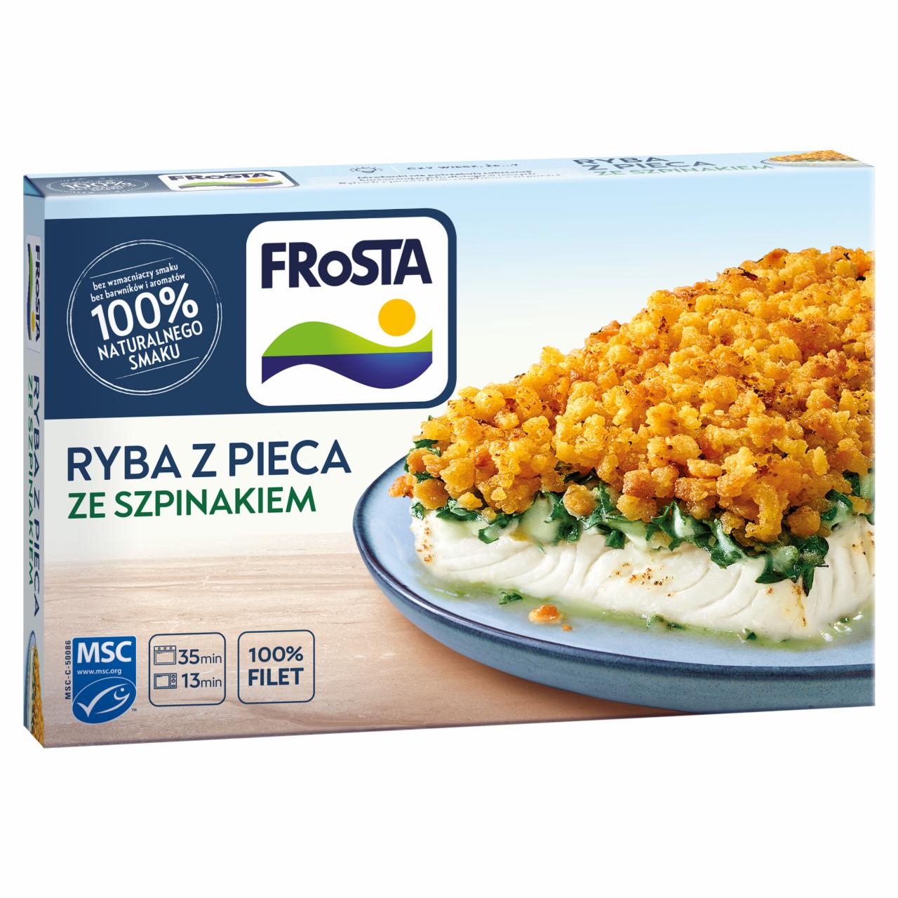 Zdjęcia - FRoSTA Ryba z pieca ze szpinakiem 360 g