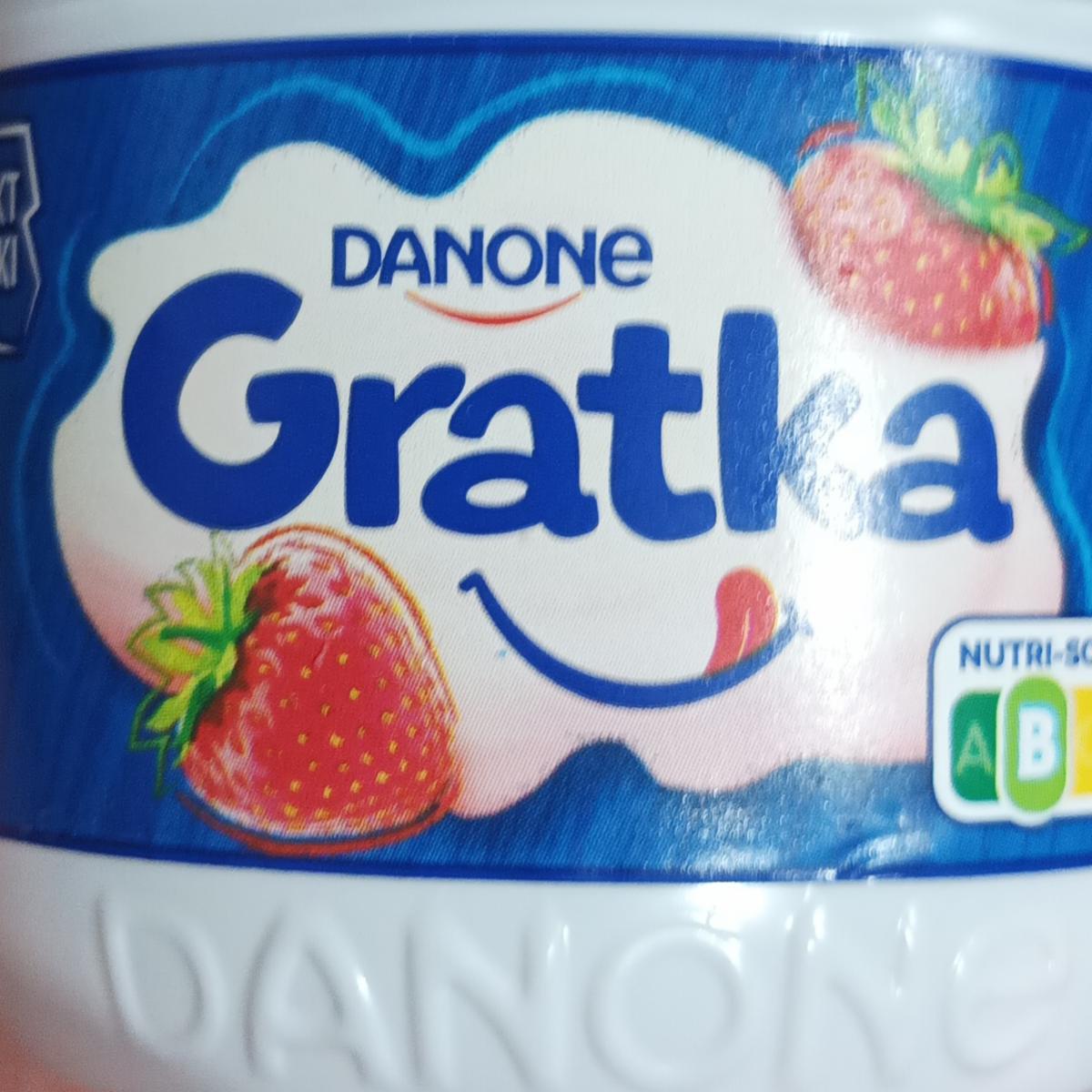 Zdjęcia - Gratka truskawka Danone