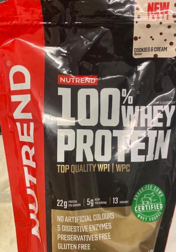 Zdjęcia - 100% whey protein cookies&cream Nutrend