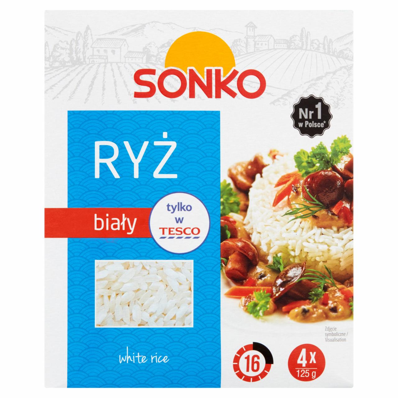 Zdjęcia - Sonko Ryż biały 500 g (4 x 125 g)