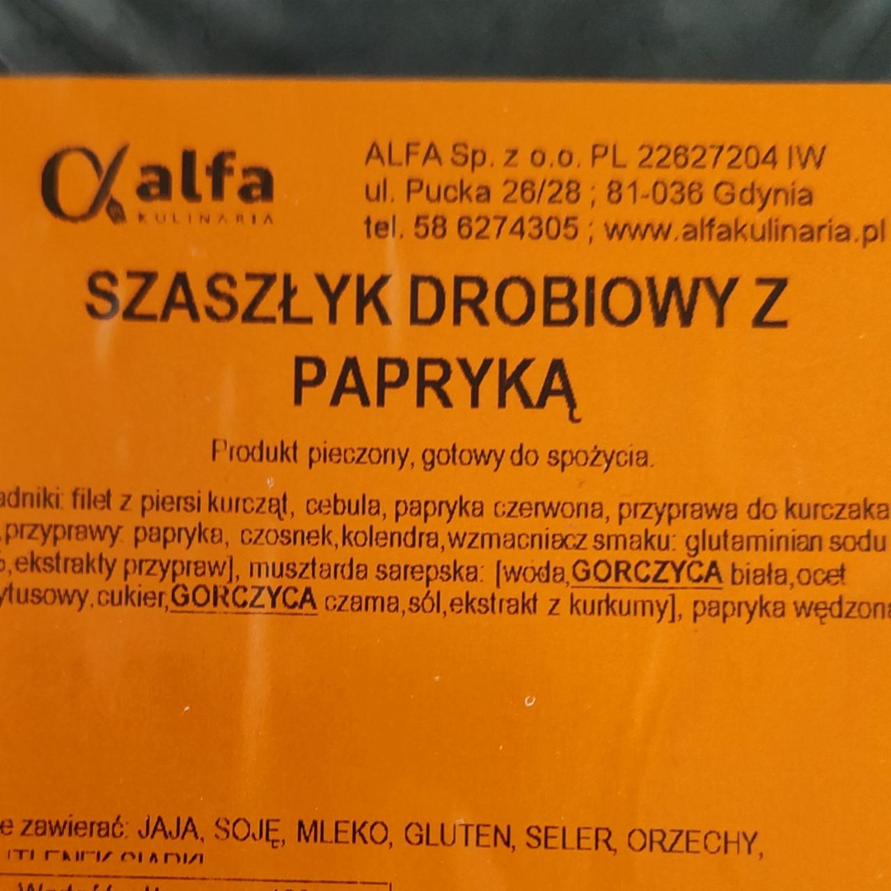 Zdjęcia - Szaszłyk drobiowy z papryką Alfa