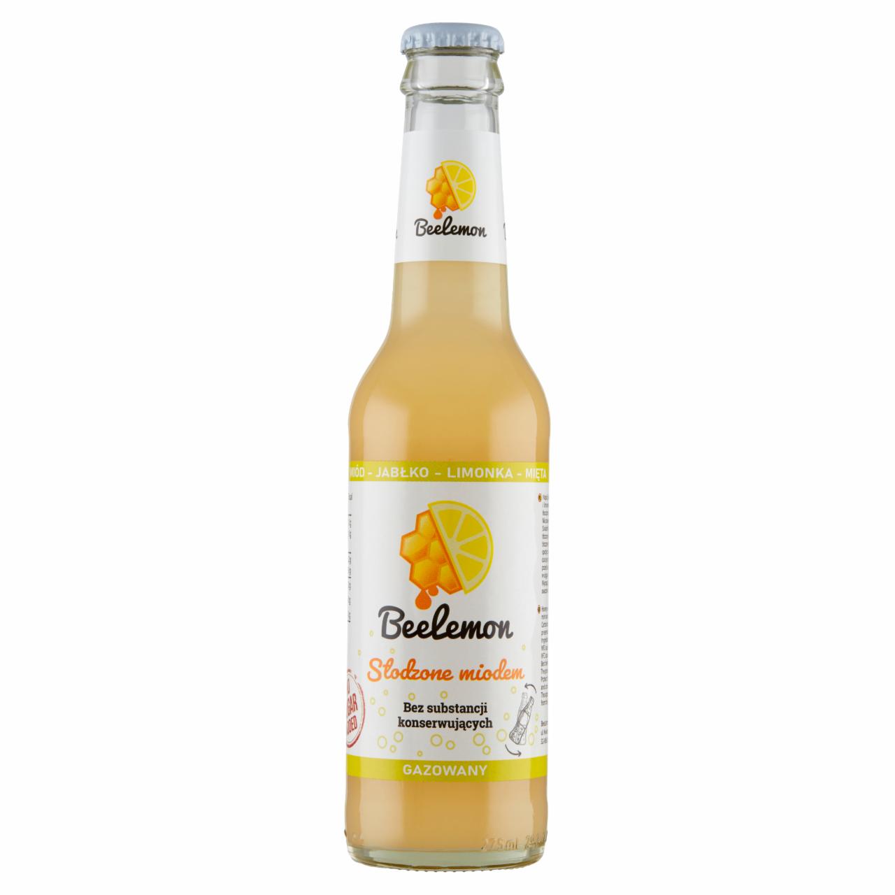 Zdjęcia - Beelemon Napój gazowany miód jabłko limonka mięta 275 ml